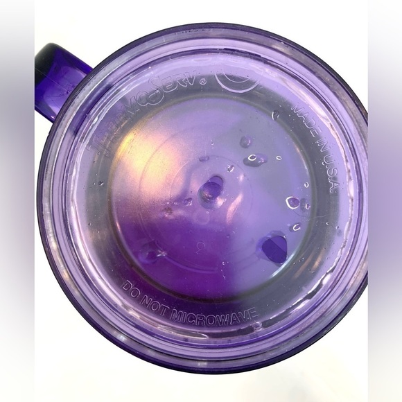VTG Purple Minnie Mouse Disney Freezer Mug Thermo Serv Plastic 6” Disney - Picture 6 of 6